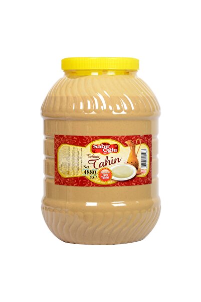 SABIROĞLU 5000 gr Beyaz Tahin Pet Tek Kavrulmuş Tahin (KEPEKSİZ) Taze Imalatt...
