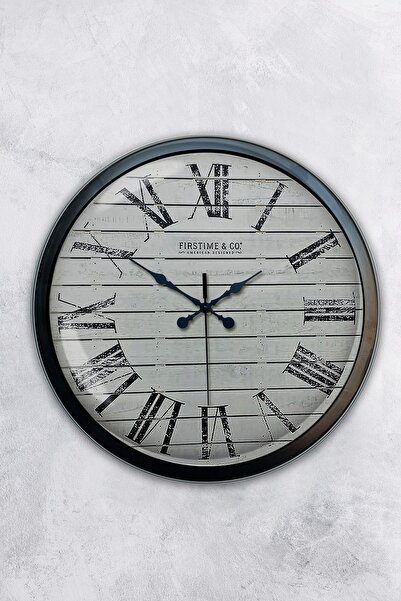 AİB STORE هدية ساعة حائط رواية معدنية سوداء مقاس 40 سم