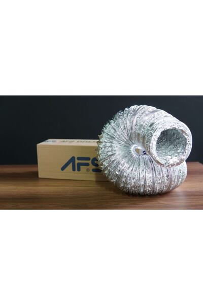 AFS 127 Mm 3 Mt. Alüminyum Baca Borusu. Aspiratör Ve Davlumbaz Için