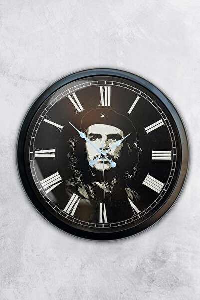 Platin Saat ساعة حائط شيكي فارا معدنية سوداء مقاس 40 سم