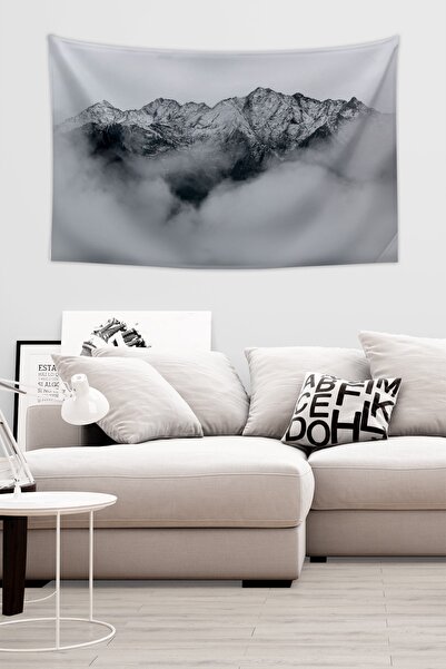 Vagonik Zidna tapeta sa pejzažom maglovitih planina Tepih strane 70 x 100 cm