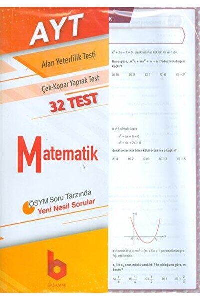 Basamak Yayınları Ayt Matematik Çek Kopar Yaprak Test
