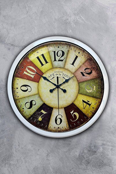 Kasva Concept هدية ساعة حائط حديثة معدنية بيضاء مقاس 40 سم