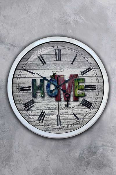 Kasva Concept Gift 40 cm White Metal Home Wall Clock
