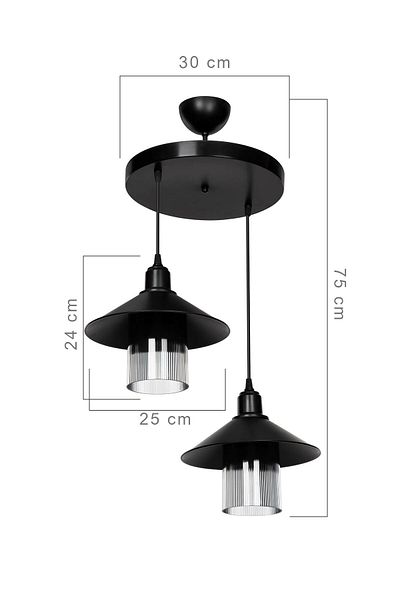 MANO Inka 2 Pieces Black Optical Transparent Head