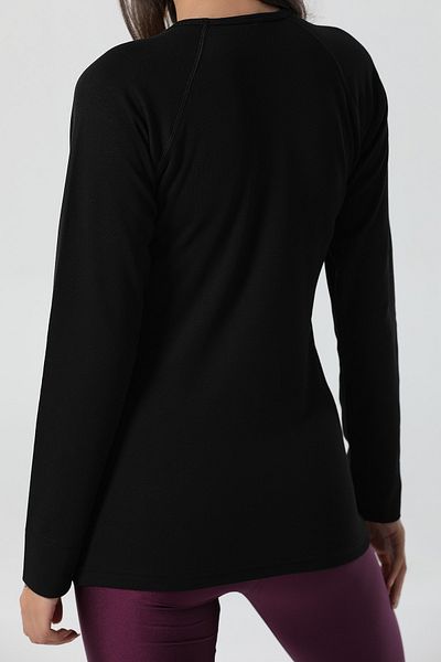 julude Women's Black Thermal Undershirt