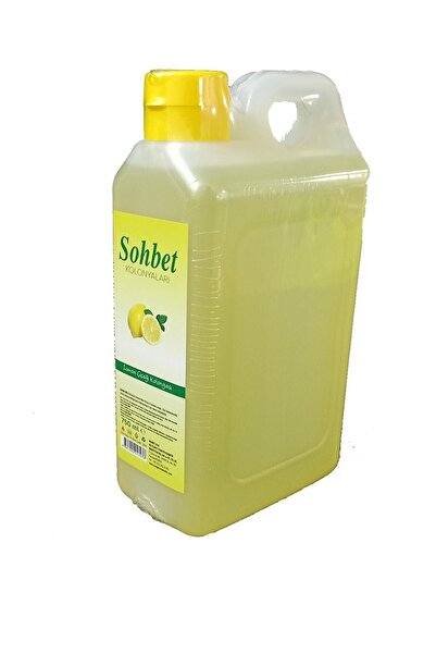 Sohbet 750 Ml 55° Alkol Büyük Bidon Limon Çiçeği Kolonyası