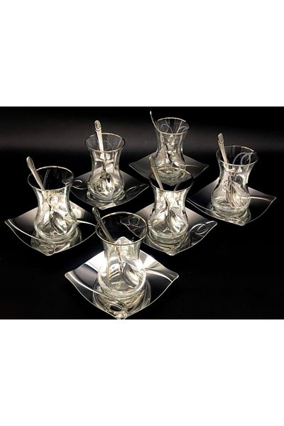 ÖzSa Home Islamoğlu Inna Plain 18 Piece Tea Set