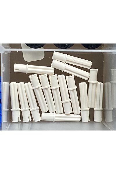 LEGO Original Technic Moc Custom Accessory Mindstorms White Axle 2l Pin 4 Pieces to Ship