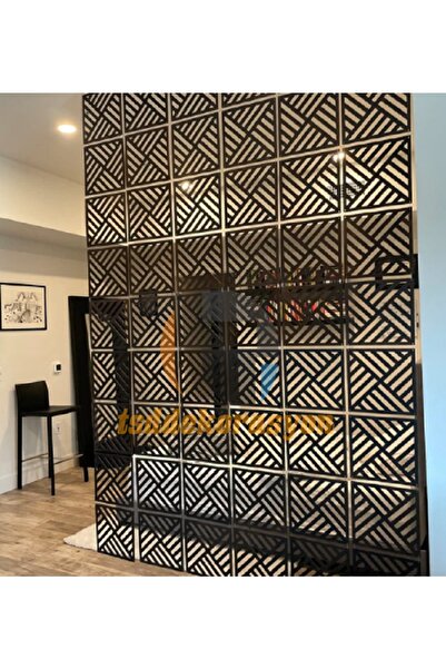 tsddekorasyon Tsd Ahşap Oda Bölücü/seperatör/duvar Paneli Siyah