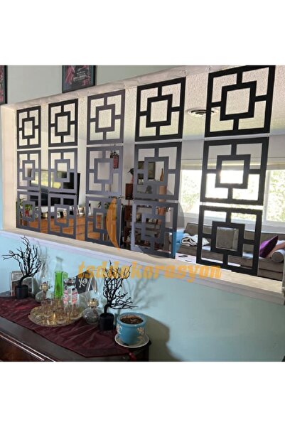 tsddekorasyon Tsd Dekorasyon Ahşap Oda Bölücü/seperatör/duvar Paneli Siyah Ka...