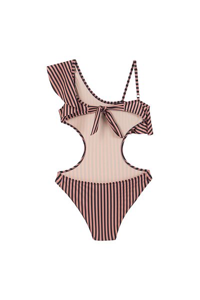 SHELLSEA Girl's Single Shoulder Flounce Swimsuit