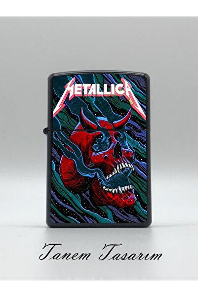 Tanem Tasarım Metallica - Benzinli Metal Çakmak Uv Baskı