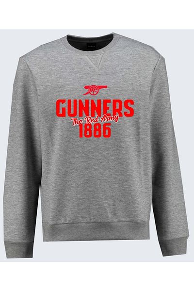 Efendioğlu Design Суитшърт с кръгло деколте Arsena с щампа Gunners 1886