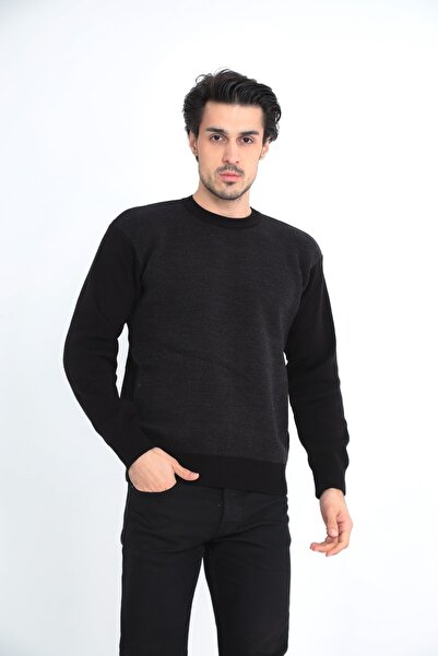 KMKkombin Baba Acrylic Thread 0 Collar Thick Winter Men's Sweater