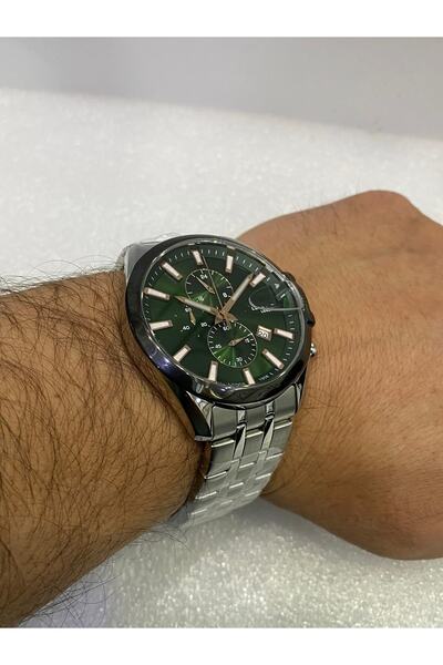 Lee Cooper Erkek Kol Saati 46 Mm Yeşil Kadran Chorono 5 Atm