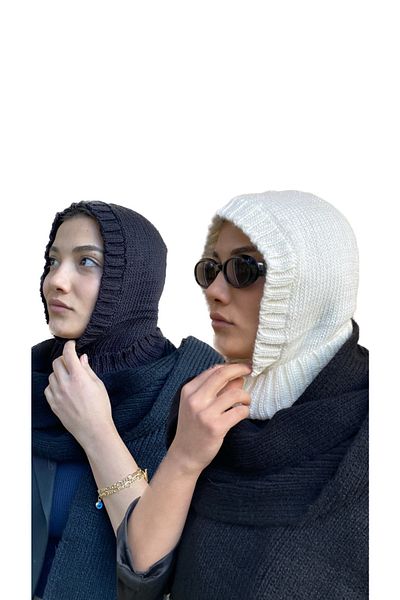 laviyonsa 2-Piece Unisex Knitwear Balaclava