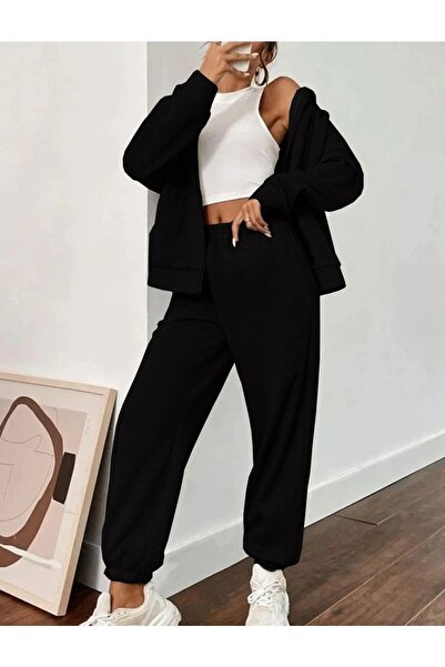 CAYA Σετ φόρμας Unisex 2ip από πλεκτό ύφασμα με πλήρες φερμουάρ