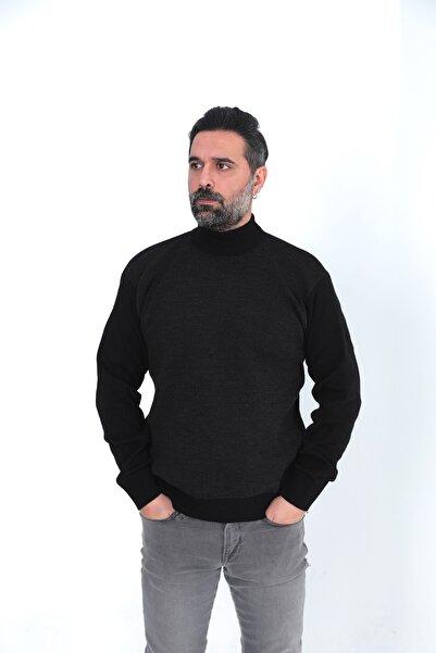 KMKkombin سترة رجالية شتوية سميكة من الأكريليك بنصف صياد السمك