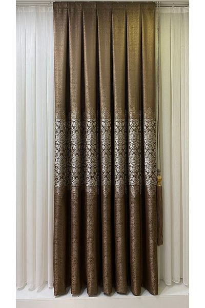 Fon Dünyası Panel Background Curtain Cappuccino (single Wing)
