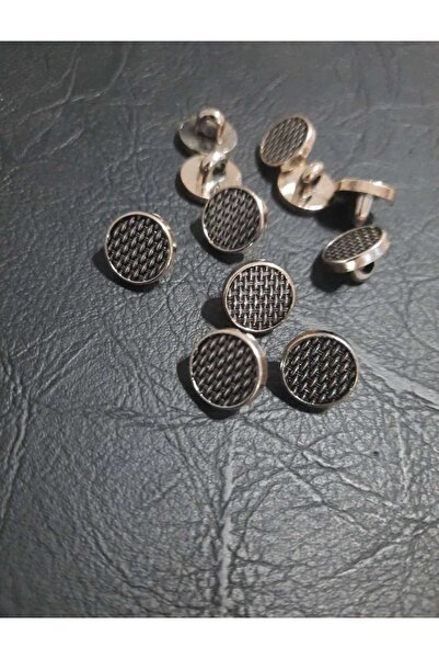 İMREN AKSESUAR Κουμπί με μεταλλική επίστρωση με σχέδιο μενταγιόν 12mm 1 Πακέτο 10 Τεμάχια