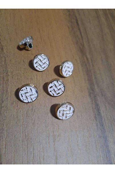 İMREN AKSESUAR Κουμπί με μεταλλική επίστρωση με σχέδιο μενταγιόν 12mm 1 Πακέτο 10 Τεμάχια
