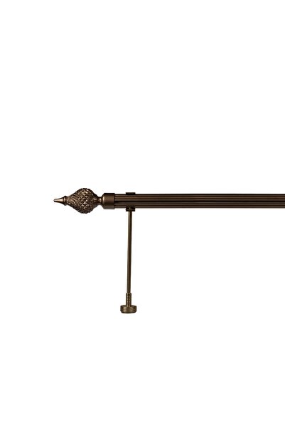 RUSTIKCIM Antik Rustik Bronz Fon Perde Askısı Krb-8 150 Cm
