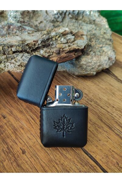Atölye Çınar Leather Handmade El Yapımı Hakiki Deri Kılıflı Zippo Çakmak