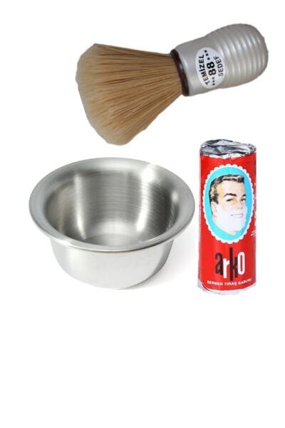 ARKO Sakal Tıraş Seti Sakal Tıraş Tası Firçası Sabunu