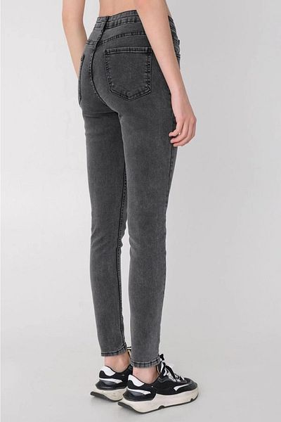 LİMABEL Gold Smoked Snow Skinny τζιν παντελόνι Gathering Lycra ψηλόμεσο τζιν εξαιρετικά λεπτό