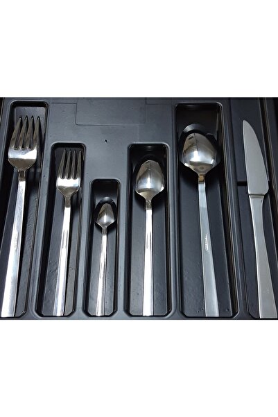 Kardelen Çubuk 72 Piece Spoon Fork Knife Set for 12 Persons
