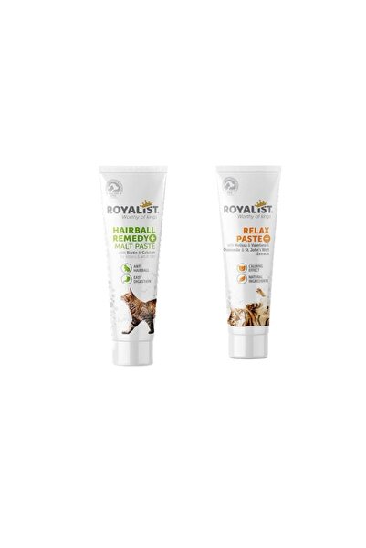Royalist Kedi Hairball Malt Paste & Relax Paste Ikili Set
