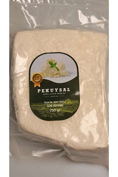 Pekuysal Doğal Çiftlik Trakya Tam Yağlı Lor Peyniri 250gr