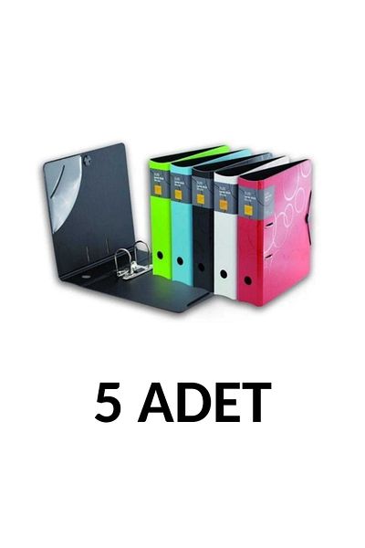 Maestro 5 Pieces Neon Colors Super Luxury Folder (1 Piece in Each Color)
