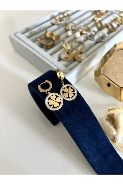 SU PERİSİ TAKI BİJUTERİ الصلب الذهب الزركون حجر البرسيم الأقراط