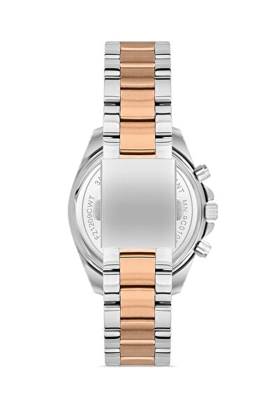 FERRO FL21259A-E 36 Mm Rose Gold/ Metallic Gray Women's Wristwatch + Bracelet