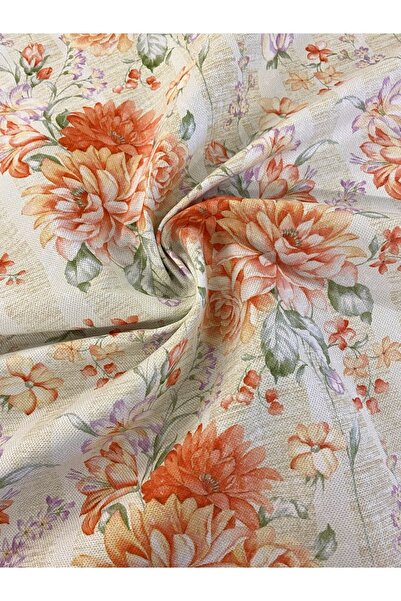 SUZANİ Klasik Çiçek Desenli Dijital Baskılı Kumaş Kms-1501