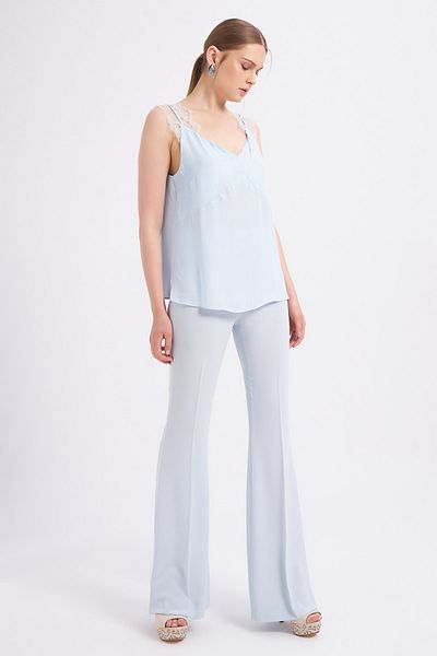Balizza Normal Waist Wide Leg Trousers