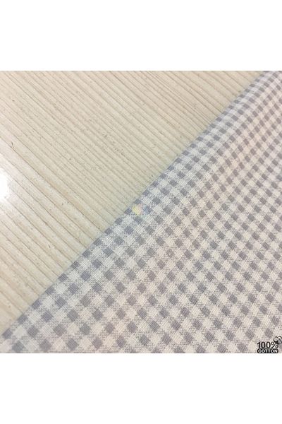 Renk Tekstil Mini Gingham 100% Φυσικό Βαμβακερό Ύφασμα Ποπλίνας
