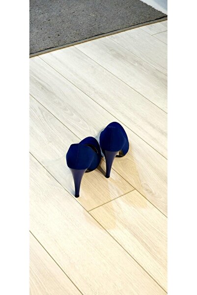 GokceKundura06 Kadın Süet Stiletto Ayakkabı