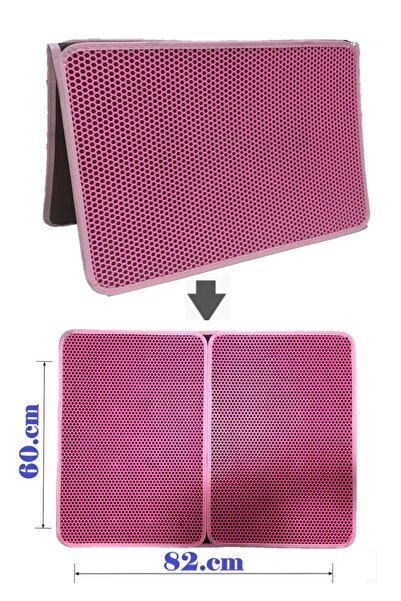 TİNEKE PETSHOP Büyük Boy Elekli Kedi Tuvalet Önü Paspası Katlanabilir 82 X 60...