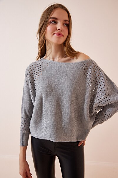 Happiness İstanbul Sweater - Gray - Regular
