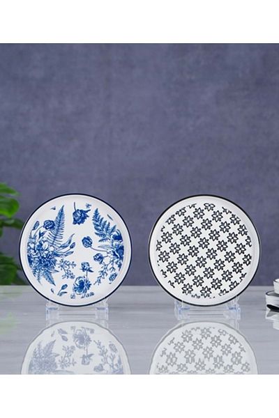 ACAR Mlk-012295 Frıda 6-Piece Plate 18 cm - Blue
