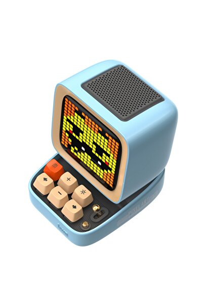 DIVOOM Ditoo-mic Mavi Karaoke Mikrofonlu Uyarlanabilir Piksel Ekranlı Bluetooth Hoparlör
