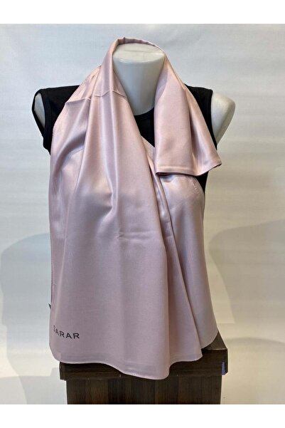Sarar Deri Görünümlü Çift Taraflı Şal Srrderı Pudra