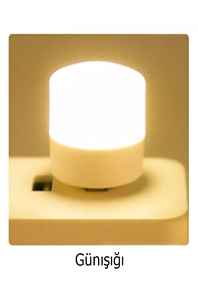 gaman Mini Usb Ampul Powerbank Ve Pc Ile Şarj Başlığı Ile Uyumlu Mini Led Amp...