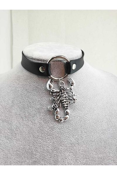 Fugusugu Big Scorpion Gothic Choker Necklace