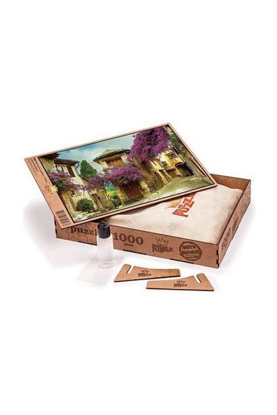 King Of Puzzle Provence Streets France Wooden Puzzle 1000 Pieces