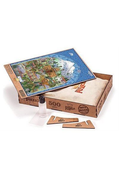 King Of Puzzle المنمنمات التركية - إرزوروم - بازل خشبي ناسوهي حسن تشولبان 500 قطعة (TS44-D)