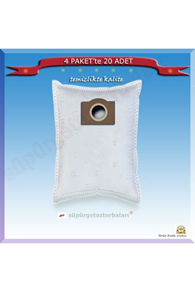 nilco S 12 Süpürge Toz Torbası (contalı) 20 Adet 203820